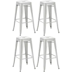 CLP 4er Set Barhocker Joshua silber