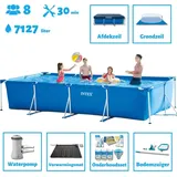 Intex – Schwimmbecken mit rechteckigem Rahmen – 450 x 220 x 84 cm – im Lieferumfang enthalten Accessoire CB97