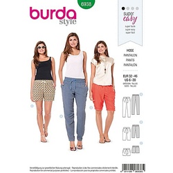 burda Schnitt 6938 "Hose mit Gummizug"