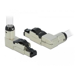 Delock 86489 – RJ45 Stecker feldkonfektionierbar Cat.8.1 Metall… Computer-Kabel, RJ45, RJ45 silberfarben