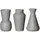 Ritzenhoff & Breker Kalmar Vasen-Set 20 cm 3-teilig grau