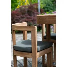 bene living Balkonset Watford Teak Tisch & 4 Stühle inkl. Sitzkissen