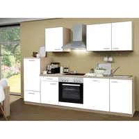 Menke Küchenzeile Classic 280 cm Weiß