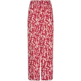 GOLDNER Druckhose Schlupfhose rot/weiß 38