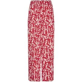 GOLDNER Druckhose Schlupfhose rot/weiß 38