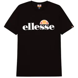 ellesse Herren T-Shirt SL PRADO TEE - Kurzarm, Crewneck, Rundhals, Logo-Print Schwarz L