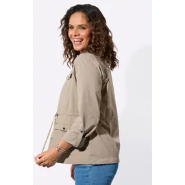Casual Looks Blusenblazer CASUAL LOOKS "Blusenblazer", Damen, Gr. 40, sesam, 94% Polyamid, 6% Elasthan, Blazer Blusenblazer