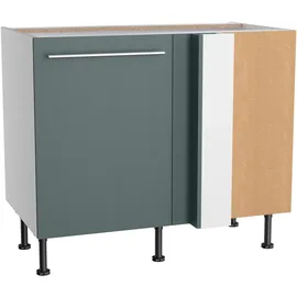 kochstation Eckunterschrank KS-Bern2 100 x 65 x 87 cm Grün