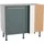 kochstation Eckunterschrank KS-Bern2 100 x 65 x 87 cm Grün