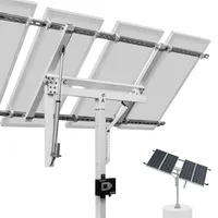 ECO-WORTHY Solarpanel Halterung Einachsiges Tracking System (30% mehr Leistung) mit Tracker Controller, Hoche Stabilität, Geeignet für unterschiedliche Verschiedene Solarmodelle, Hof, Feld, Garten