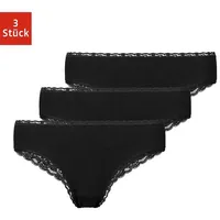 SNOCKS Brasilslip 3 St. Schwarz L
