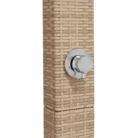 vidaXL Gartendusche schwarz 50x55x224 cm