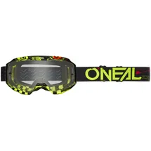O'Neal B-10 Goggle ATTACK V.24 black/neon yellow - clear