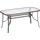 Merxx Roma Set 7-tlg. Tisch 150 x 80 cm inkl. Stapelsessel graphit/schoko