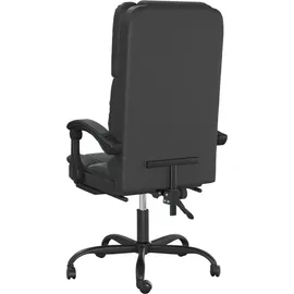 vidaXL Bürostuhl mit Massagefunktion Kunstleder Schwarz