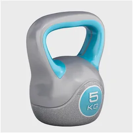 Gorilla Sports Kettlebell Stylish Kettlebell 5 kg blau / grau