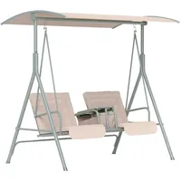 Outsunny - Hollywoodschaukel - 175Lx112Wx165Hcm - Beige,
