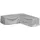 mehr Garten Premium Protect Lounge Abdeckung L-Form 237 x 237 x 80 cm Grau