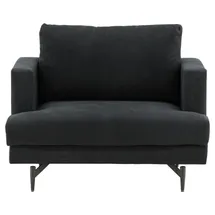 VCM Sessel Sofia Textil 104 x 82 x 92 cm Schwarz