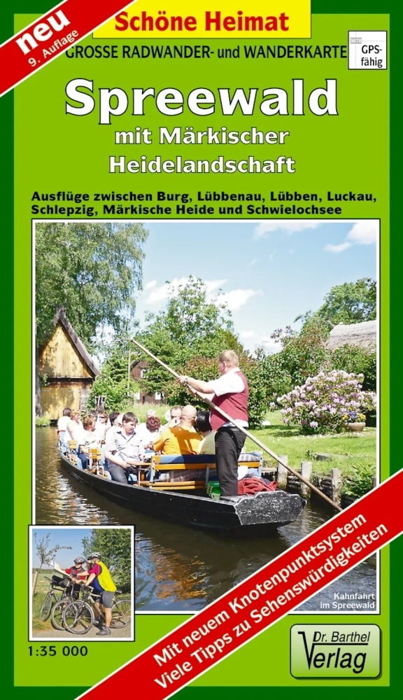 Doktor Barthel Karte Spreewald Mit Märkischer Heidelandschaft - Verlag Dr. Barthel  Karte (im Sinne von Landkarte)