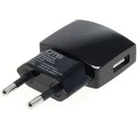 OTB USB Netzteil/Ladeadapter, 1A, 1x USB, flache Bauform, schwarz