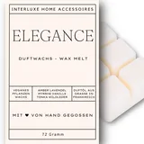 Interluxe Duftmelt Wachsmelt Elegance angenehm duftend Waxmelt 100% pflanzlich Duftwachswürfel für Duftlampe Wachs mit Duftöl Indoor Melts Duftwachs für Aromalampe