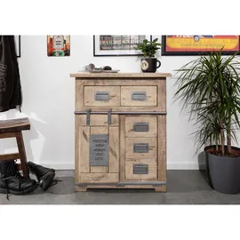 Massivmoebel24 Kommode Mango 70 x 45 x 85 cm Beige / Braun