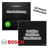 Bosch Herdset EcoClean mit Induktionskochfeld PowerBooster