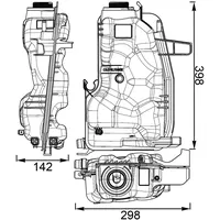Mahle CRT 76 000S Ausgleichsbehälter Kühlmittel u.a. passend für