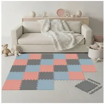 LittleTom 27 Teile Spielmatte Baby Puzzlematte 30x30 Krabbelmatte Bodenmatte Kinderzimmer