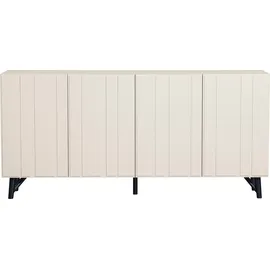 Woood Sideboard »Miller«, Kommode mit klaren Linien, Breite 181 cm weiß