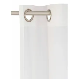 Wirth Gardine WIRTH "Audrey" Gr. 1, weiß, B:140cm H:120cm, Polyester, Gardinen, Gardine, Fertigstore mit Ösen (Ø 4 cm) nach Maß