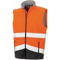 Result Printable Safety Softshell Gilet - fluorescent orange -