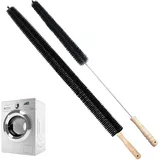 Heizkörperreiniger-Bürsten-Set, 2 Stück Heizkörperbürste mit Holzgriff, Trocknerentlüftungsreiniger-Kit, flexibler Wäschetrocknerreiniger, Mehrzweck-Reinigungsbürste für Waschmaschinen,