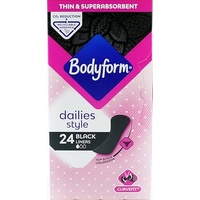 Bodyform Dailies Style Slipeinlagen, Schwarz, 28 Stück