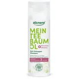 alkmene  alkmene Mein Teebaumöl Anti Schuppen Shampoo 200 ml weniger Schuppen in 2 Wochen - naturreines Teebaumöl, vegan & klimaneutral - Shampoo gegen Schuppen & juckende Kopfhaut - Antischuppen Haarshampoo