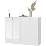 inn.furn Kommode 122 x 99 x 34 cm Weiß