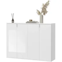 inn.furn Kommode 122 x 99 x 34 cm Weiß