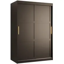 abiks möbel Schwebetürenschrank RAMIRO 120 x 200 x 62 cm Schwarz