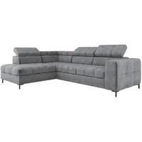 XXL Ecksofa Couch mit Schlaffunktion, Schlafsessel mit Bettfunktion L Form, Big Sofa, Schlafsofa mit Bettkasten, Ecksofa mit Schlaffunktion 280 cm breit, Sofa mit Schlaffunktion (Links, Cloud 81)