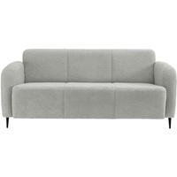 Livetastic 3-Sitzer-Sofa Hellgrau Teddystoff