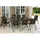 Merxx Varese Set 9-tlg. 8 Stapelsessel Gartentisch Ausziehbar 180 (240) x 100 cm