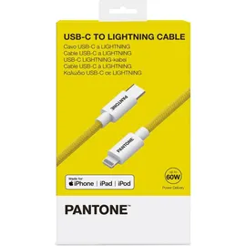 Pantone USB-C auf Lightning 1,5 m Gelb