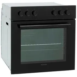TELEFUNKEN Einbau-Herd-Set »ECHS65A-B2«, 65 Liter, Backofen mit Glaskeramik-Kochfeld, 10 Betriebsarten, schwarz