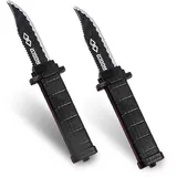 XUZOPIM 2Pcs Fake Messer Verschwindete Trickmesser Einziehbare Klinge Gefälschte Theatermasser Zaubermesser Kunststoff Scherzartikel Zaubertrick Requisiten Für Kinder Erwachsene Aprilscherz