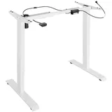 Tectake tectake® Tischgestell, elektrisch höhenverstellbar, 85-129x65x71-121cm
