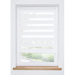 bonprix Doppelrollo Multifix, weiß, 130x70 cm