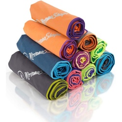 NirvanaShape Sporthandtuch Mikrofaser Handtuch, Badehandtuch, Reisehandtuch, Sporthandtuch, saugfähig, leicht, schnelltrocknend, für Reisen, Fitness, Yoga, Sauna orange 40 cm x 80 cm
