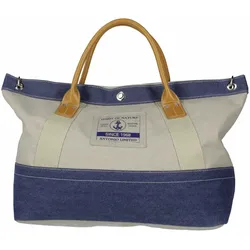 Antonio Strandtasche  beige+blue