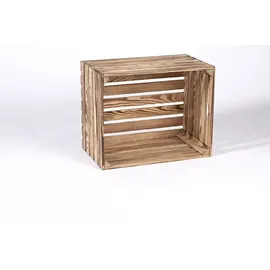 iWerk Holzkiste Geflammt M 50 x 40 x 30 cm 30-tlg. Holz